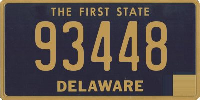 DE license plate 93448