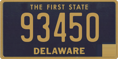DE license plate 93450