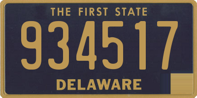 DE license plate 934517