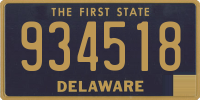 DE license plate 934518