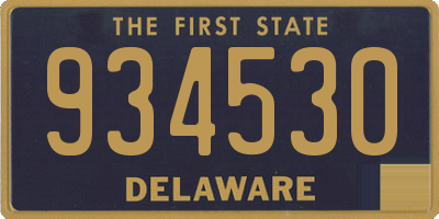 DE license plate 934530