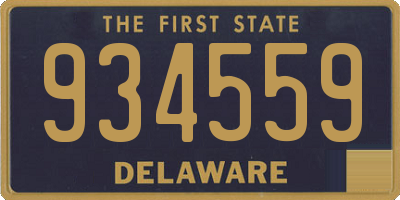 DE license plate 934559