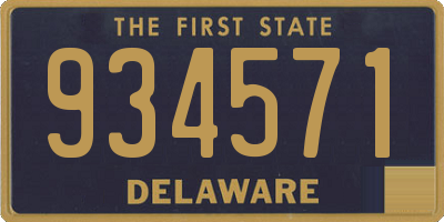 DE license plate 934571