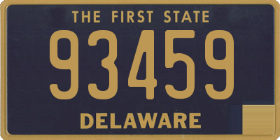 DE license plate 93459