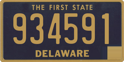 DE license plate 934591