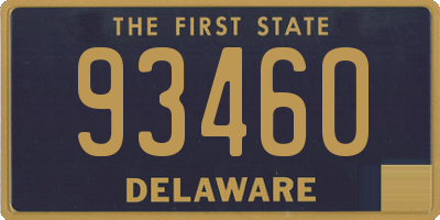 DE license plate 93460