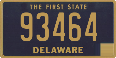DE license plate 93464