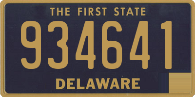 DE license plate 934641