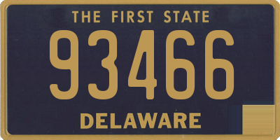 DE license plate 93466