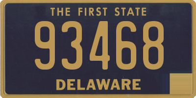 DE license plate 93468