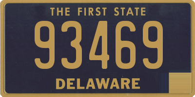 DE license plate 93469