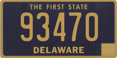 DE license plate 93470