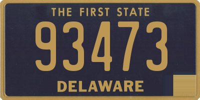 DE license plate 93473