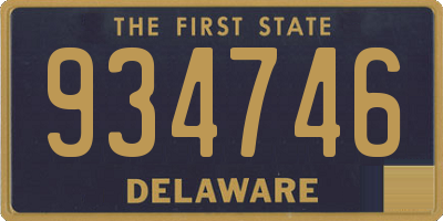 DE license plate 934746