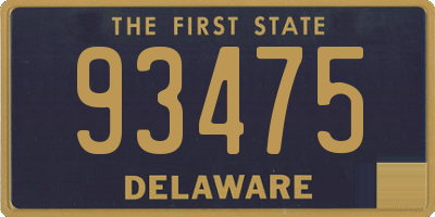 DE license plate 93475