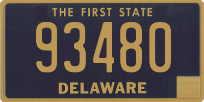 DE license plate 93480
