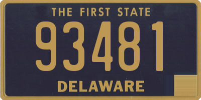 DE license plate 93481