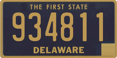 DE license plate 934811