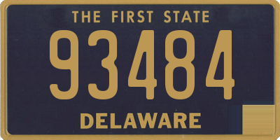 DE license plate 93484