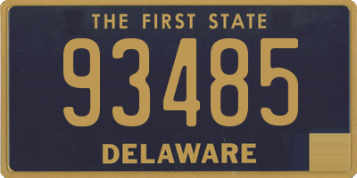 DE license plate 93485