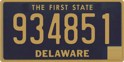 DE license plate 934851
