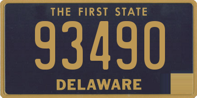 DE license plate 93490