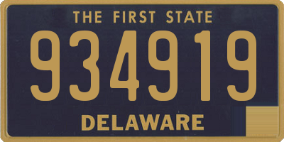 DE license plate 934919