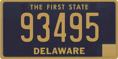 DE license plate 93495