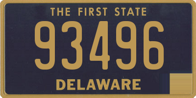 DE license plate 93496