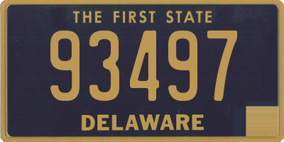 DE license plate 93497