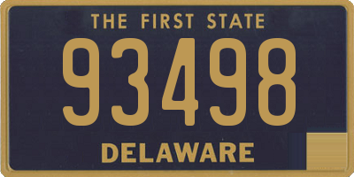DE license plate 93498