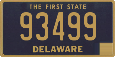 DE license plate 93499