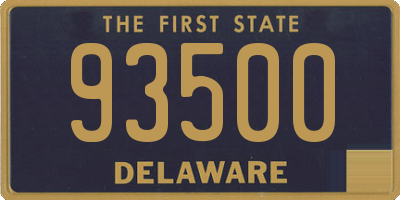 DE license plate 93500