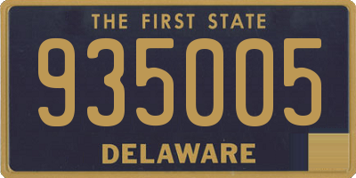 DE license plate 935005