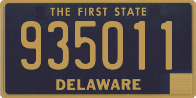 DE license plate 935011