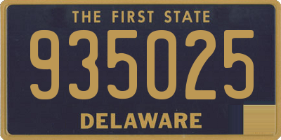 DE license plate 935025