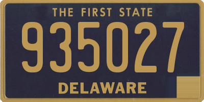 DE license plate 935027