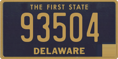 DE license plate 93504