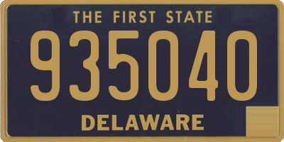 DE license plate 935040