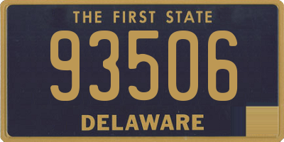 DE license plate 93506