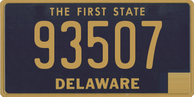 DE license plate 93507