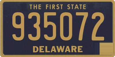 DE license plate 935072