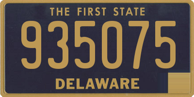 DE license plate 935075