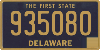 DE license plate 935080