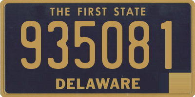 DE license plate 935081