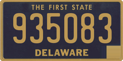 DE license plate 935083