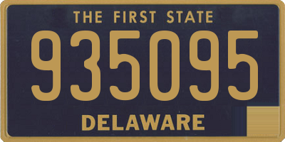 DE license plate 935095