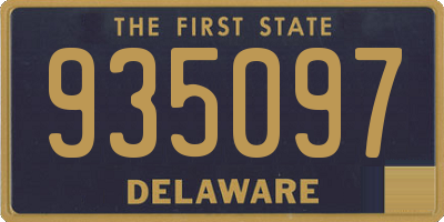 DE license plate 935097