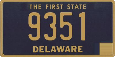 DE license plate 9351