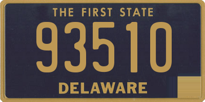 DE license plate 93510